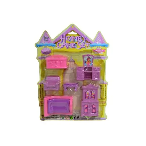 Set de muebles living en blister 20x28 cm