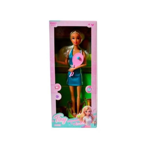 Muñeca Tiny tenista en caja 14x33x6 cm