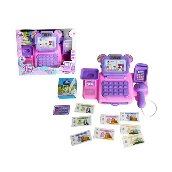 Caja registradora Tiny con luz y sonido caja 23x6x18 cm