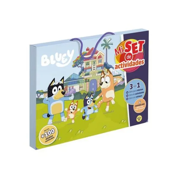 Libro mi set de actividades Bluey en caja 27x23x2 cm