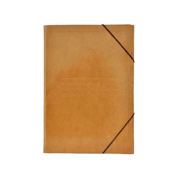 Carpeta oficio 3 solapas con elastico kraft paperland