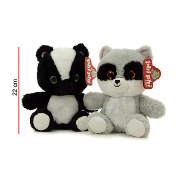 Mapache y zorrino 22 cm