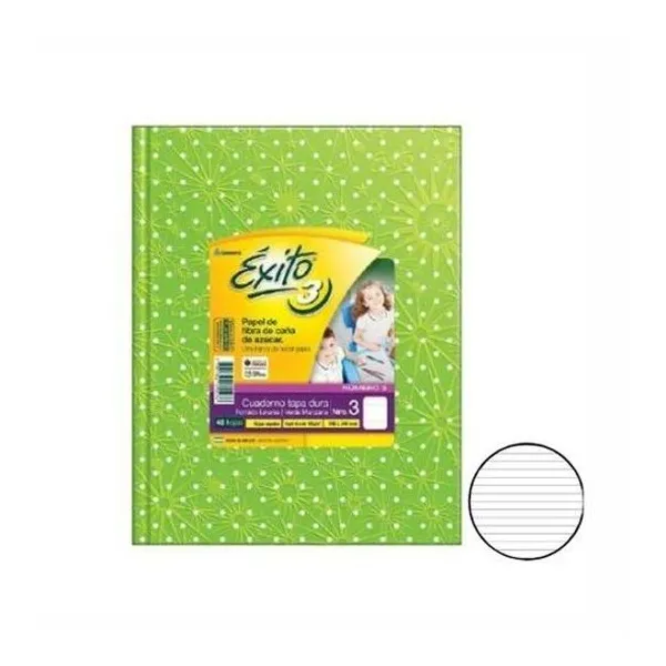 Cuaderno 19x24 rayado t/d univ lunar v.manzana 48h exi