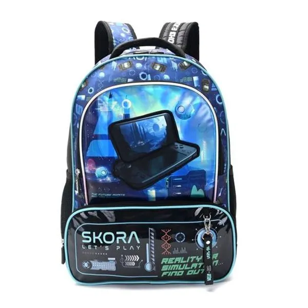 Mochila 18" espalda joystick switch con llavero