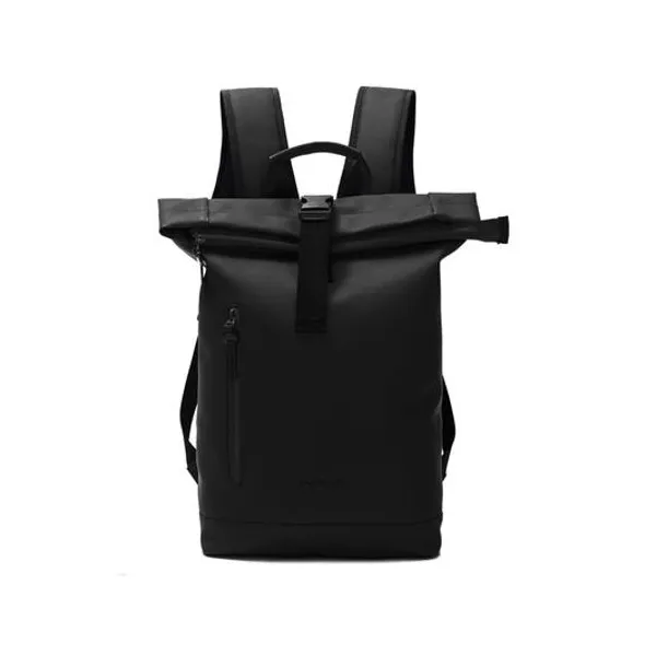 Mochila 18" espalda portanotebook roll top negra impermeable wanderlust