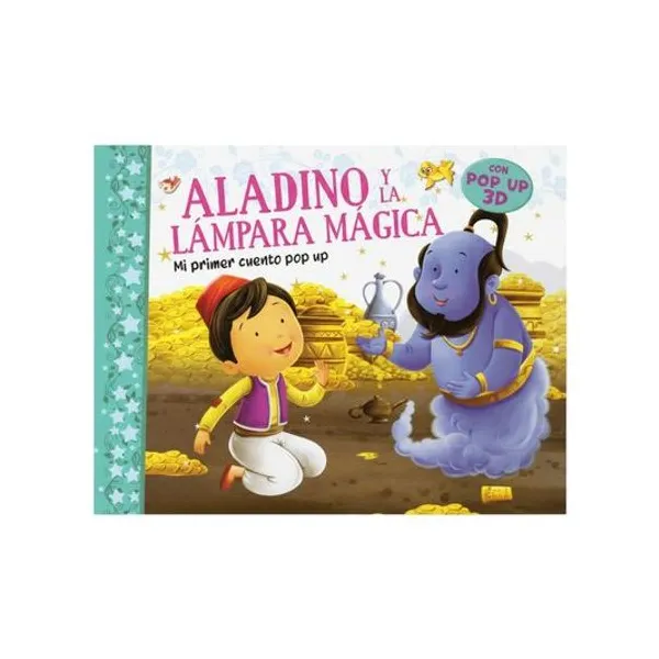 Libro mi primer cuento pop-up: aladino y la lampara mágica 18.5x10.5 cm