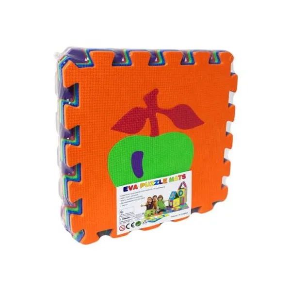Piso de goma eva frutas 9 piezas de 8 mm 30x30 cm