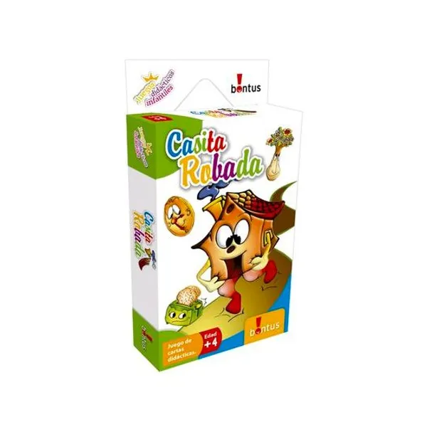 Juego didáctico con cartas casita robada en caja 9.5x17 cm-