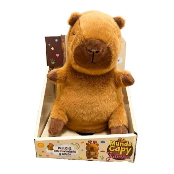 Capy peluche con movimiento, sonido y graba!