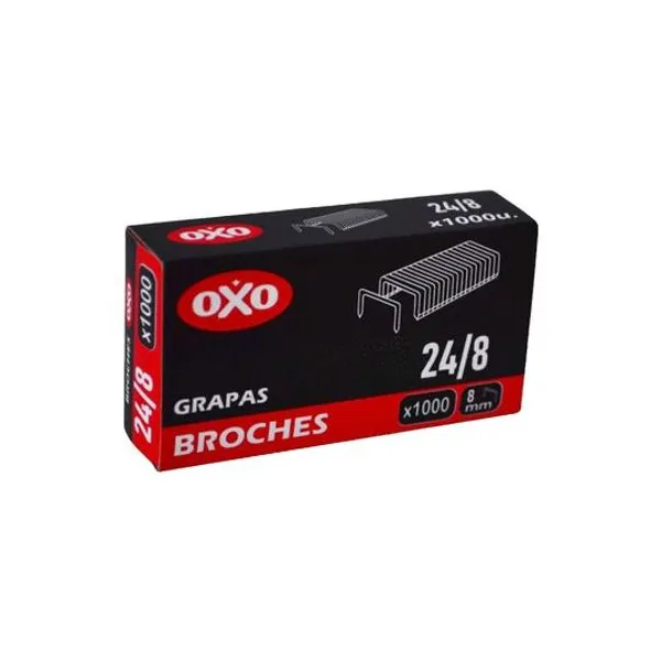 Broche n.° 24/8 caja x1000 unidades oxo