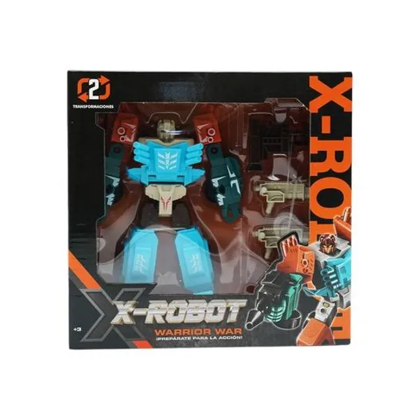 Robot transformer x-robot auto en caja 24x23x7 cm modelos surtidos