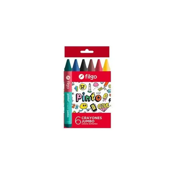 Crayón de cera jumbo caja x6 unidades Filgo - wxcj