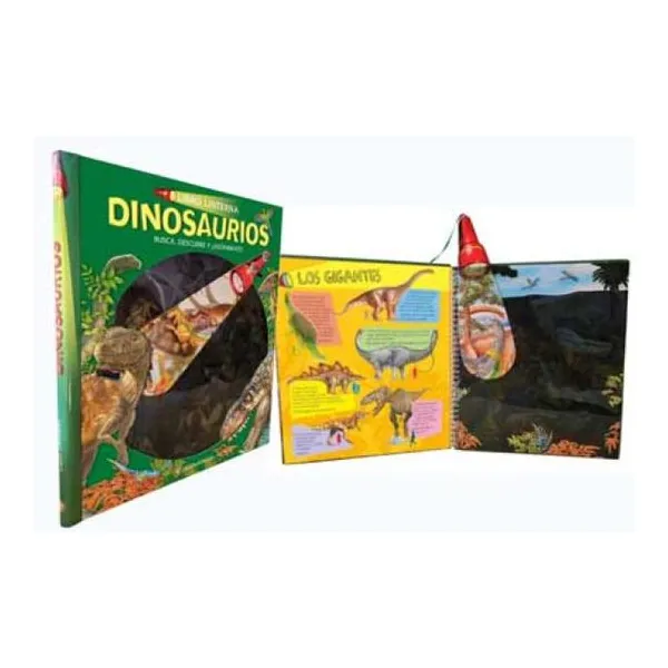 Dinosaurios libro linterna tapa dura 30x23 cm