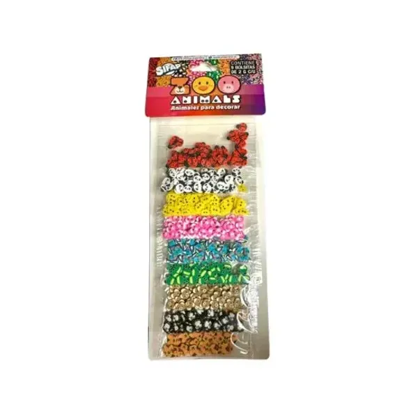 Brillantina Sifap con formas zoo animal x9 sobres