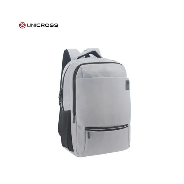 Mochila 18" espalda portanotebook gris unicross