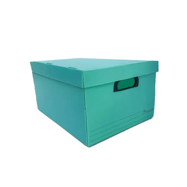 Caja plástico microc.plana n.° 804 con tapa pastel verde