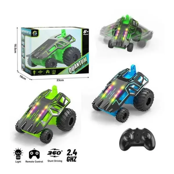 Auto a radio control con giro 360°. hace trucos de movimientos en 2 ruedas. con