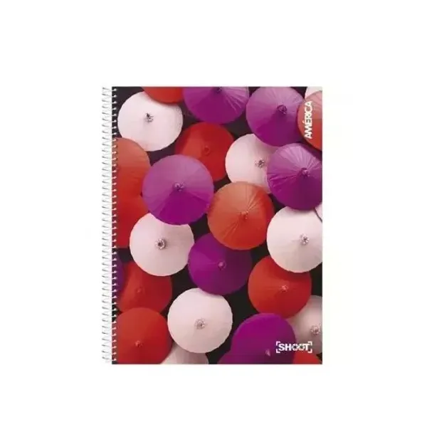 Cuaderno espiral a5 América shoot t/dura 120 hs.cuadro
