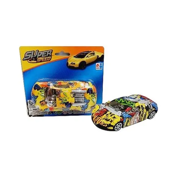 Auto graffiti a friccion en blister 17x19.5 cm modelos surtidos