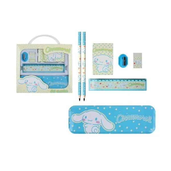 Set escolar sanrio cinnamoroll 7 piezas en caja 21x18 cm Cresko