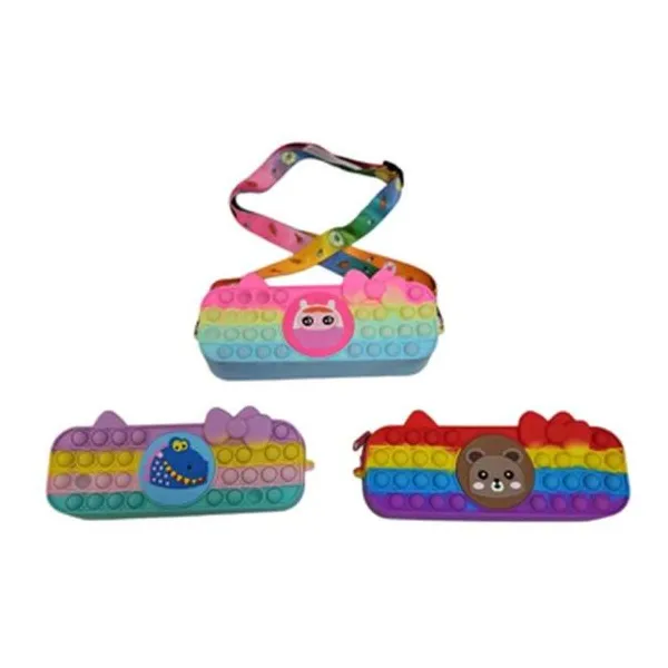 Pop it cartuchera - rectangular moñito