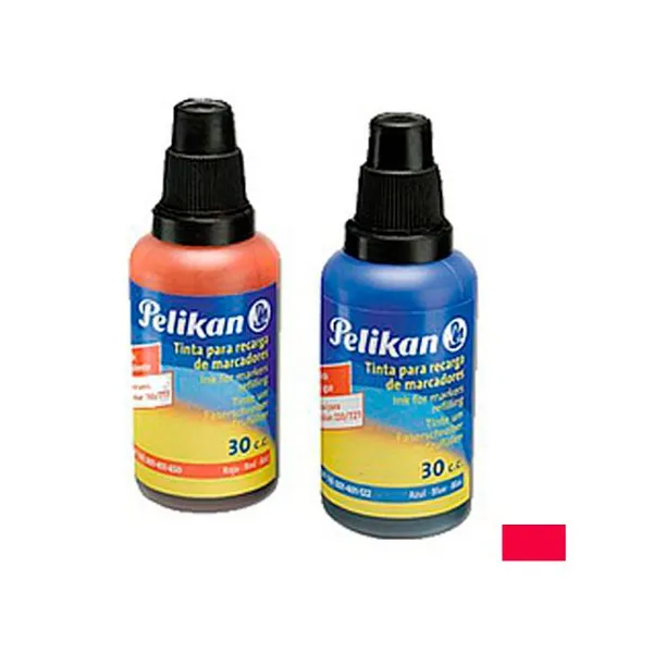Tinta Pelikan para marcador 720/721 agua roja 30 cc.