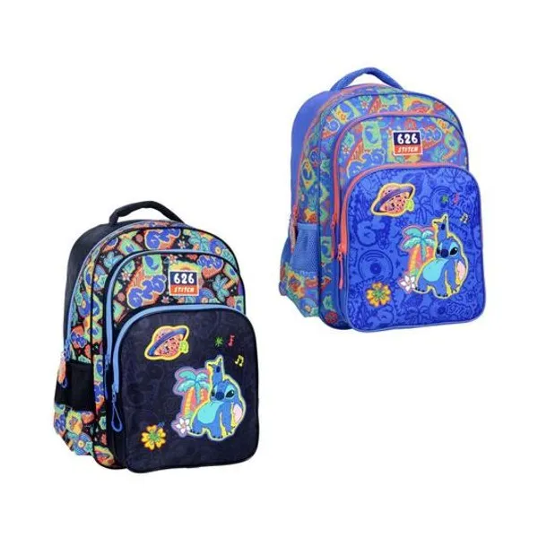 Mochila 17" espalda Stitch disco x unidad colores surtidoswabro