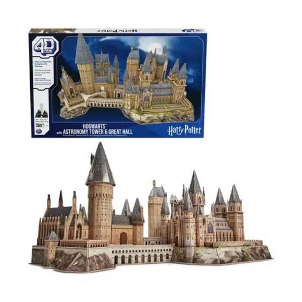 Puzzles 4d harry potter hogwarts 384 pzas con la torre de astronomia