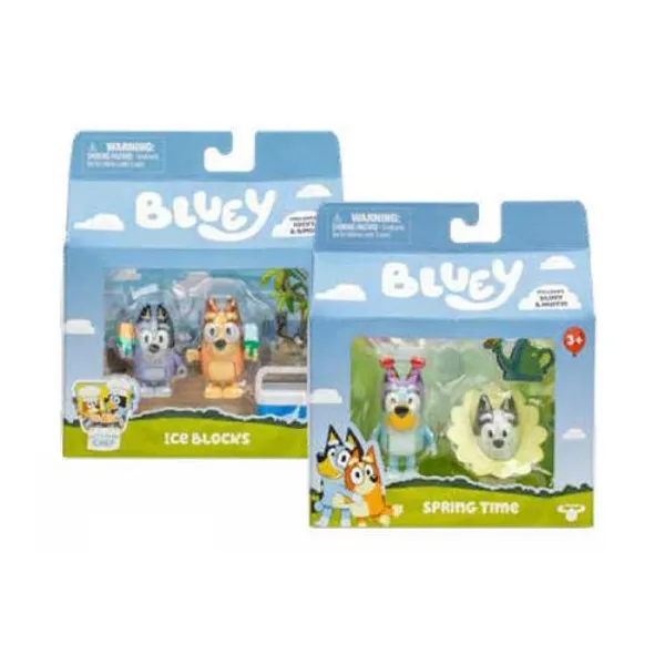 Bluey kit Bluey, bingo, muffin, socks y chucky con sets temáticos