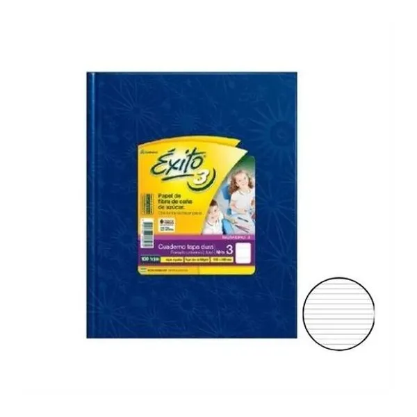Cuaderno 19x24 rayado t/d universo azul 100h Éxito