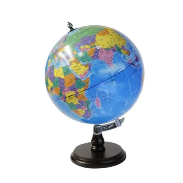 Globo terraqueo 30 cm ø base de madera con inclinacion