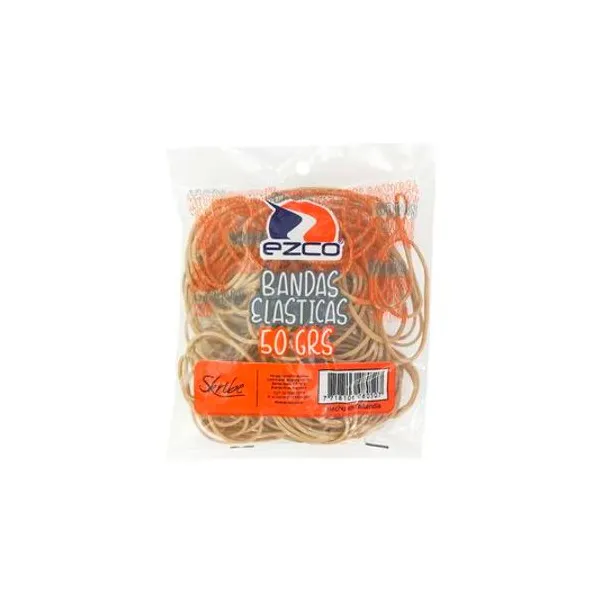 Bandas elasticas 38 mm 50 g en bolsa Ezco