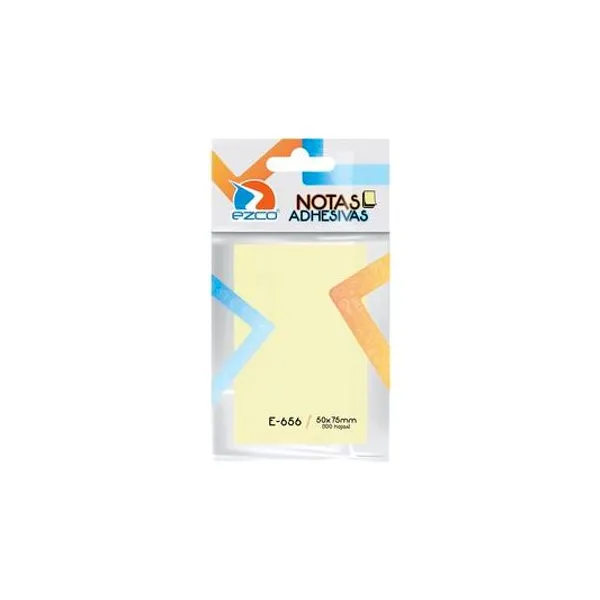 Notas autoadhesivas e-656 50x75 mm 100 hojas Ezco