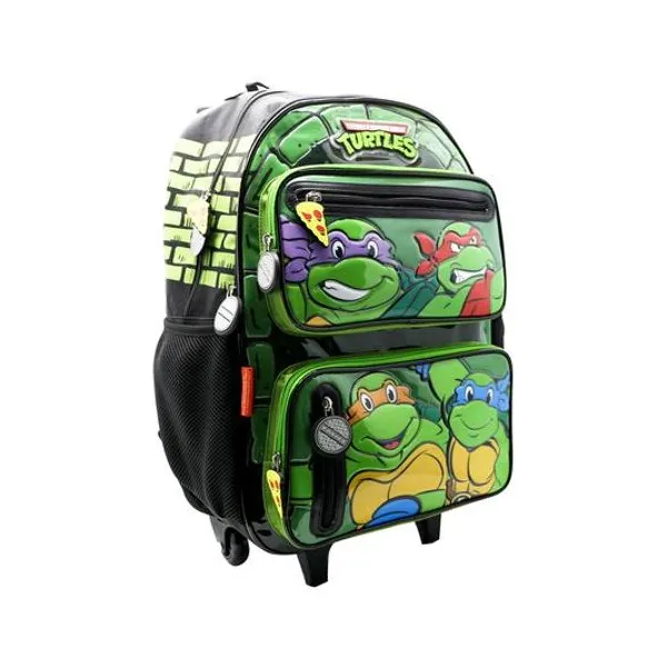Mochila 18" con carro tortujas ninjas Cresko
