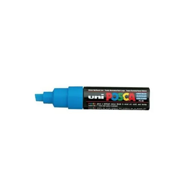 Marcador Uni posca al agua para bis.extra g.azul claro
