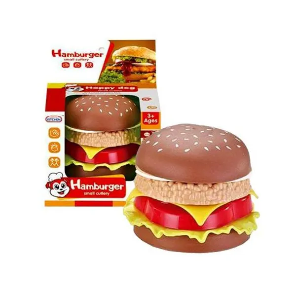 Hamburguesa para armar en caja 10x8.5x8 cm