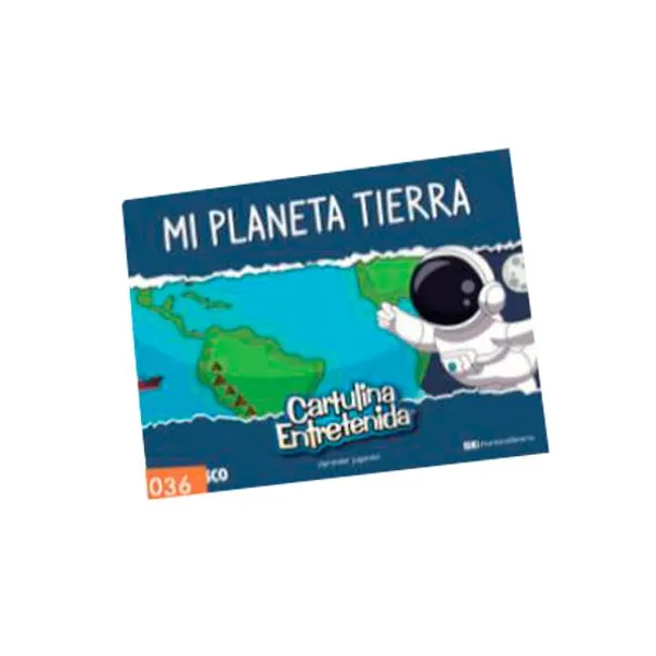Block de dibujo Muresco cart.entretenida 20 hjs.mi planeta tierra