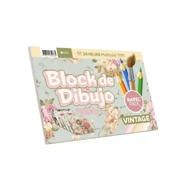 Block de dibujo rapel pack n.° 5 vintage 24 hjs.