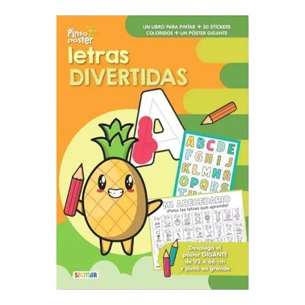 Letras divertidas - Pinto póster