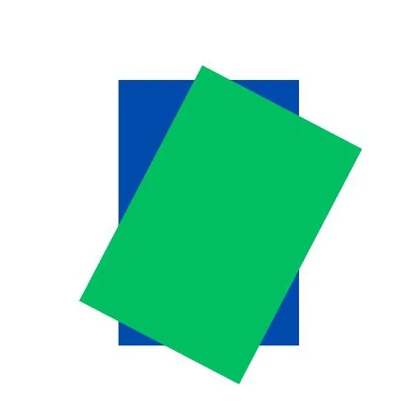 Cartulina pliego doble faz x10 hjs.azul - verde oscuro