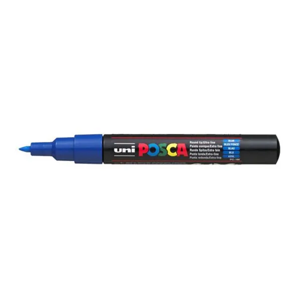 Marcador Uni posca al agua para extra fina azul