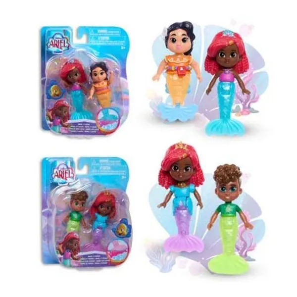 Pack x2 muñecos ariel Disney junior