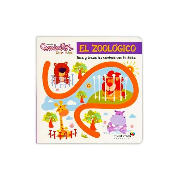 Libro tapa dura caminitos divertidos: el zoologico 19x19 cm