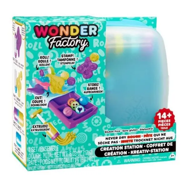 Wonder factory estacion creativa 171 g de masa +14 piezas