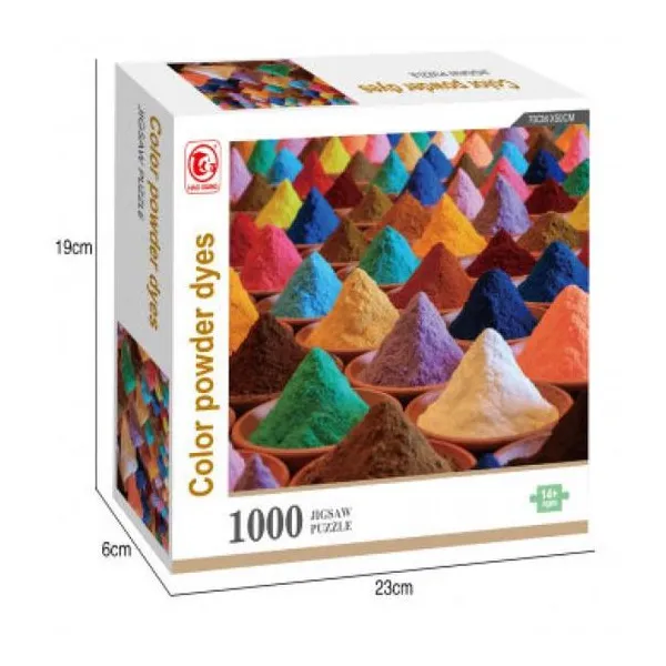 Rompecabezas color powder dyes