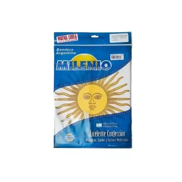 Bandera rep.argentina poliester ref.con sol 0.30 x0.48 mtsn.mi