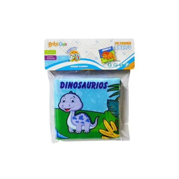Libro didáctico de tela para bebés animales 10x9.5 cm en bolsa