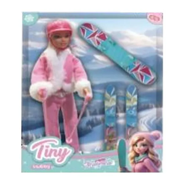 Muñeca Tiny deportes de invierno con accesorios 32 18 cm