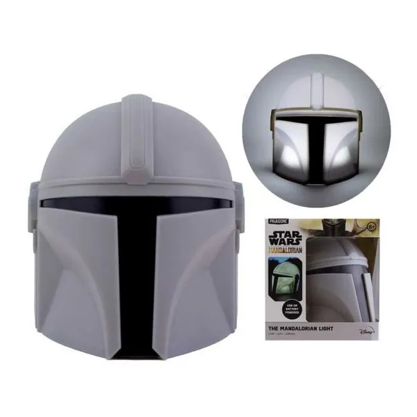 Star wars mandalorian movie character mask light