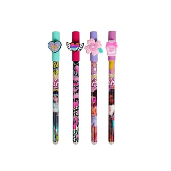 Bolígrafo roller gel borrable azul 0.7 mm cool girl x1 modelos surtidos multipaper